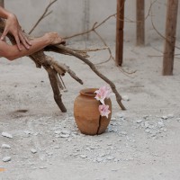 Cracked Vase with Flowers #1