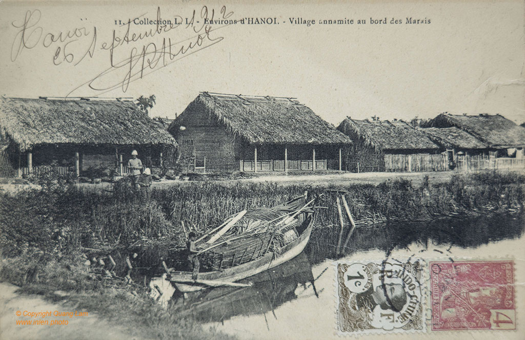 Postcard Hanoi to New York - 1912