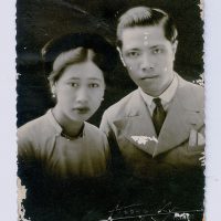 Couple Portrait Hanoi -Photographer Huong Ky Photo  (original antique and vintage photo)