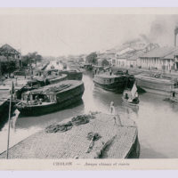 Antique postcard photo by Nadal (circa 1930) -
Cholon, Arroyo and rice mill 