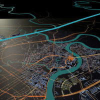 3D View based on city real map