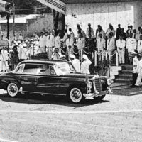Close-up on the President's car - Inauguration ceremony for the second term of President Ngo Dinh Diem on the 29th april 1961