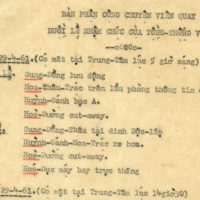Press Schedule - Inauguration ceremony for the second term of President Ngo Dinh Diem on the 29th april 1961