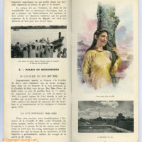 Touristic Leaflet of the city of Hue, Vietnam in the 50s