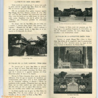 Touristic Leaflet of the city of Hue, Vietnam in the 50s